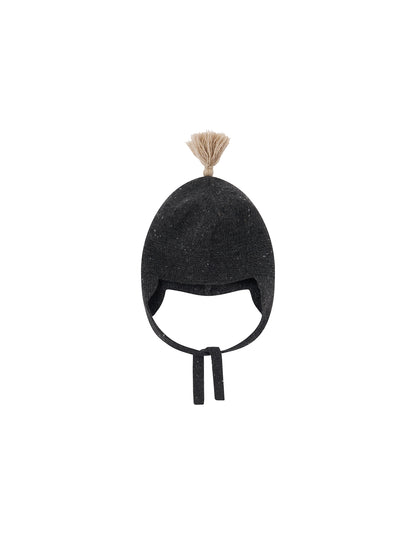 Charcoal contrast Tassel Hat [Organic Zoo](26AW)drop1