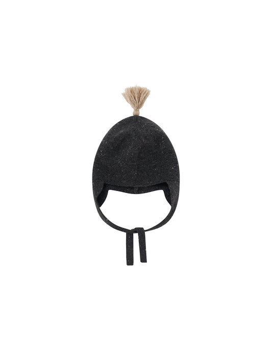 Charcoal contrast Tassel Hat [Organic Zoo](26AW)drop1