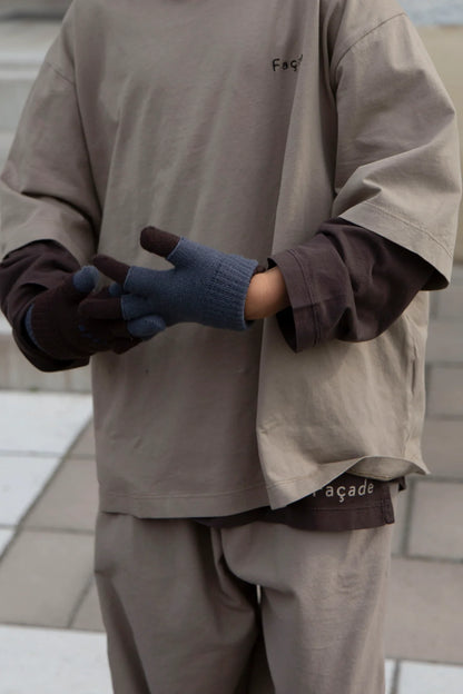 Double Gloves 2p - Ocean/Soil [Façade](26AW)drop1