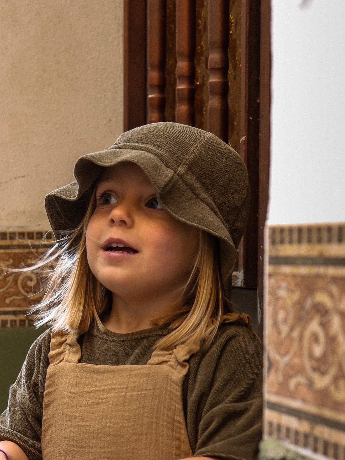 OLIVE TERRY SUN HAT [organic zoo]