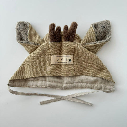 WOOL DEER BONNET - TAIGA (ALPACA EAR)