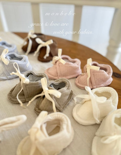 【予約商品】Noah Newborn Shoes [monbebe] (26SS)【2026年3月中旬以降順次発送】