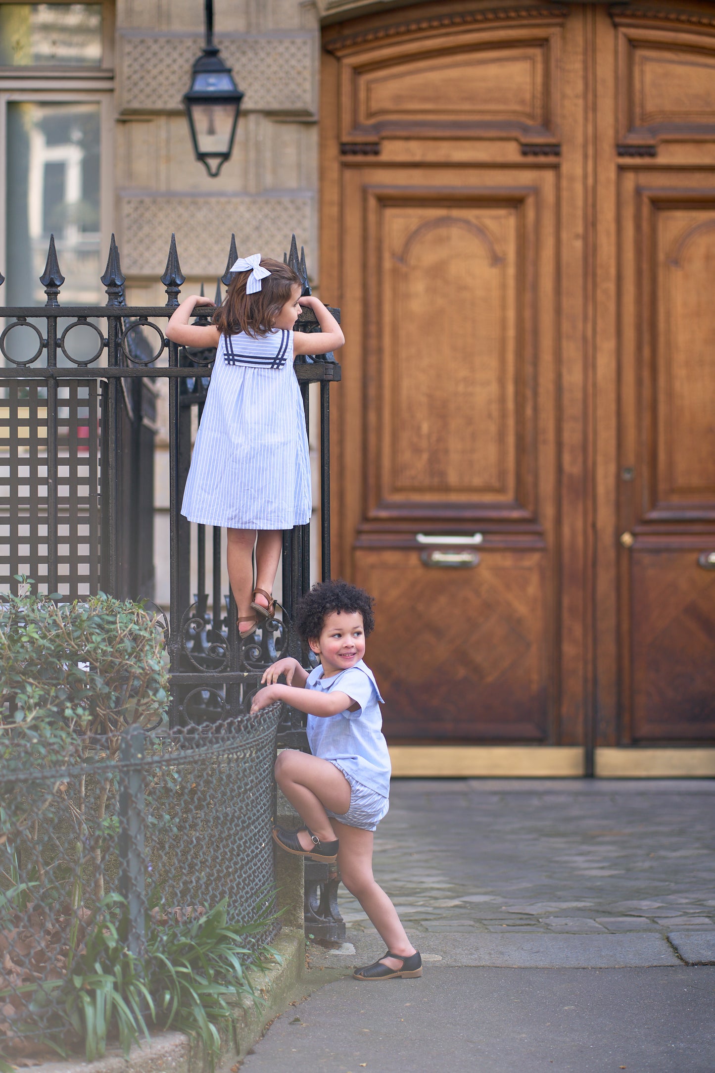 Dress LUCO - ice blue stripes [Maison Marelle] (26SS)