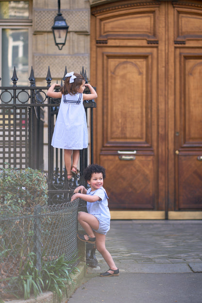 Dress LUCO - ice blue stripes [Maison Marelle] (26SS)