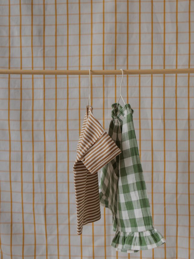 Dill Gingham Frill Culottes [organic zoo] (26SS)