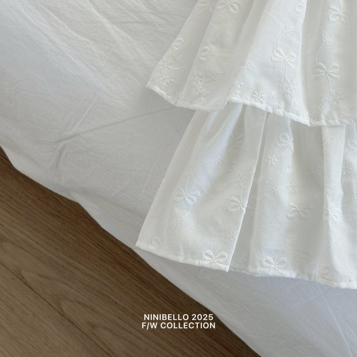 【予約販売】Cupcake long skirt [NINIBELLO] (26SS)【2026年2月下旬以降順次発送】