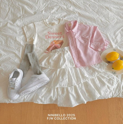 【予約販売】Cupcake long skirt [NINIBELLO] (26SS)【2026年2月下旬以降順次発送】