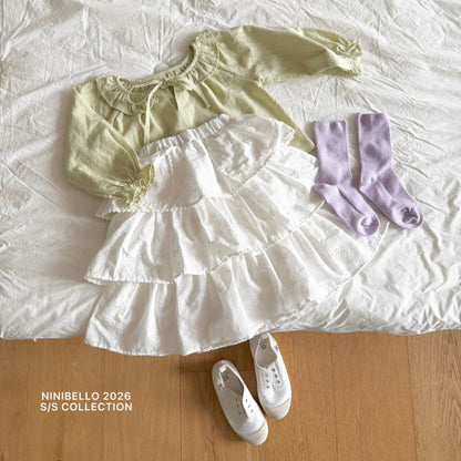 【予約販売】Cupcake long skirt [NINIBELLO] (26SS)【2026年2月下旬以降順次発送】