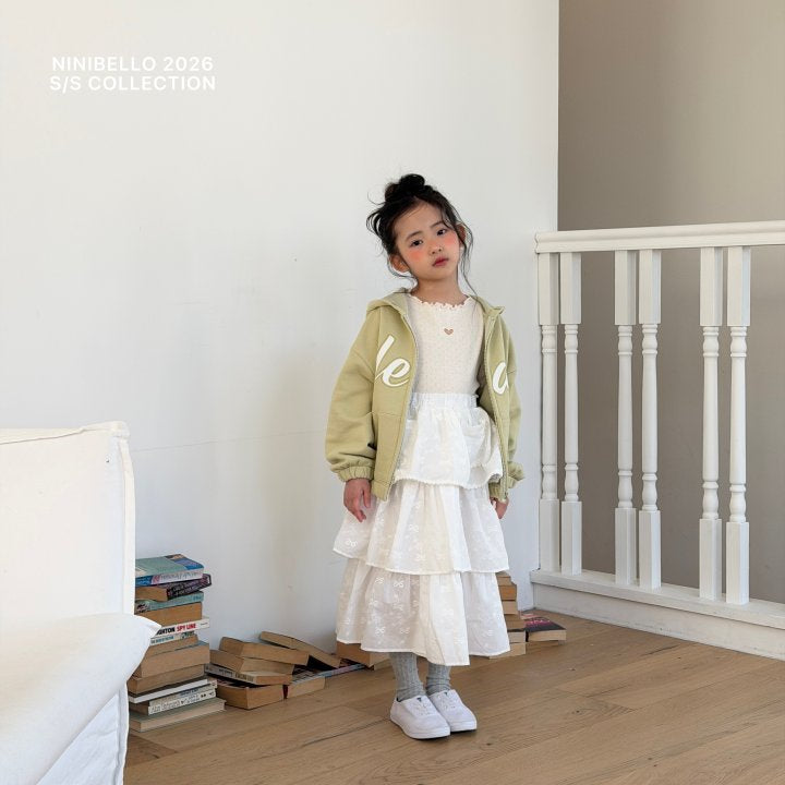 【予約販売】Cupcake long skirt [NINIBELLO] (26SS)【2026年2月下旬以降順次発送】