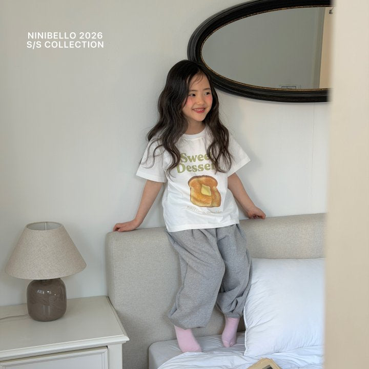 【予約販売】Dessert short-sleeved T-shirt [NINIBELLO] (26SS)【2026年2月下旬以降順次発送】