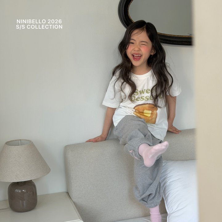 【予約販売】Dessert short-sleeved T-shirt [NINIBELLO] (26SS)【2026年2月下旬以降順次発送】