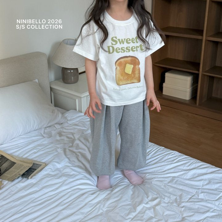 【予約販売】Dessert short-sleeved T-shirt [NINIBELLO] (26SS)【2026年2月下旬以降順次発送】