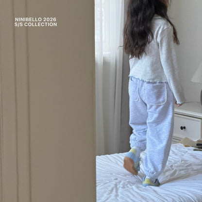 【予約販売】Milk Lace Jogger Pants [NINIBELLO] (26SS)【2026年2月下旬以降順次発送】