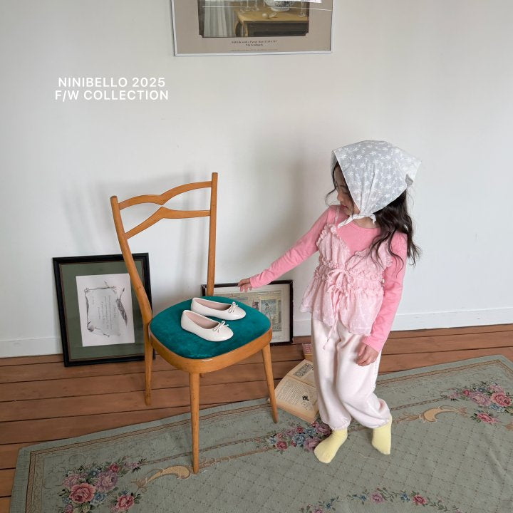 【予約販売】Milk Lace Jogger Pants [NINIBELLO] (26SS)【2026年2月下旬以降順次発送】