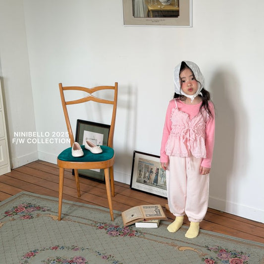 【予約販売】Milk Lace Jogger Pants [NINIBELLO] (26SS)【2026年2月下旬以降順次発送】