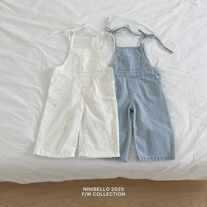 【予約販売】Tiny Overalls Pants [NINIBELLO] (26SS)【2026年2月下旬以降順次発送】