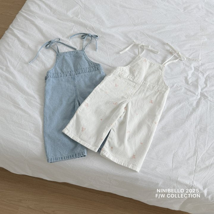 【予約販売】Tiny Overalls Pants [NINIBELLO] (26SS)【2026年2月下旬以降順次発送】
