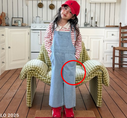 【予約販売】Tiny Overalls Pants [NINIBELLO] (26SS)【2026年2月下旬以降順次発送】