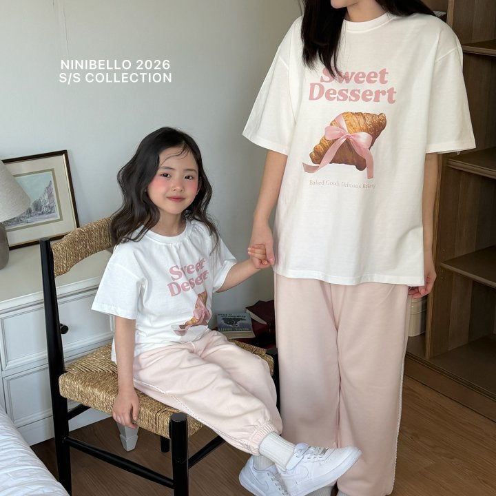 【予約販売】Dessert short-sleeved T-shirt [NINIBELLO] (26SS)【2026年2月下旬以降順次発送】