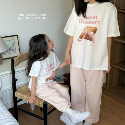 【予約販売】Dessert short-sleeved T-shirt [NINIBELLO] (26SS)【2026年2月下旬以降順次発送】