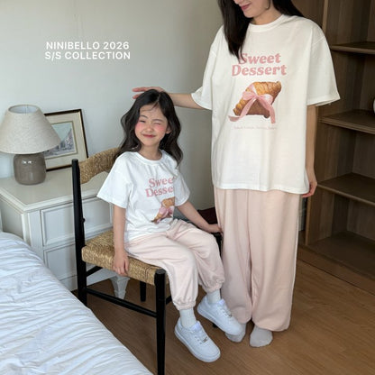 【予約販売】Dessert short-sleeved T-shirt [NINIBELLO] (26SS)【2026年2月下旬以降順次発送】