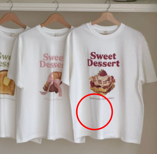 【予約販売】Dessert short-sleeved T-shirt [NINIBELLO] (26SS)【2026年2月下旬以降順次発送】