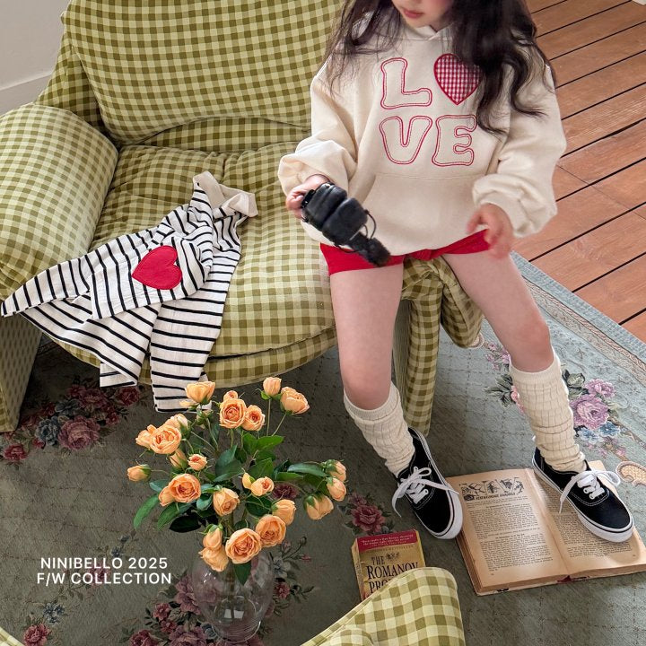 【予約販売】Love Hoodie [NINIBELLO] (26SS)【2026年2月下旬以降順次発送】