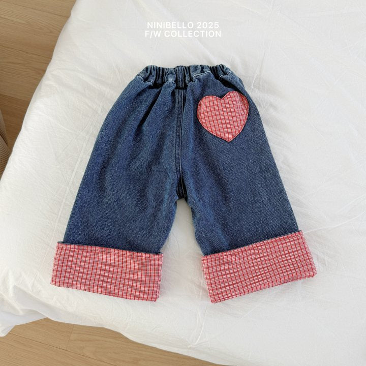 【予約販売】Love Me Denim Pants [NINIBELLO] (26SS)【2026年2月下旬以降順次発送】