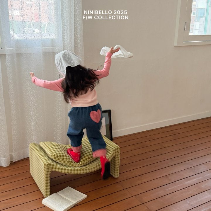 【予約販売】Love Me Denim Pants [NINIBELLO] (26SS)【2026年2月下旬以降順次発送】