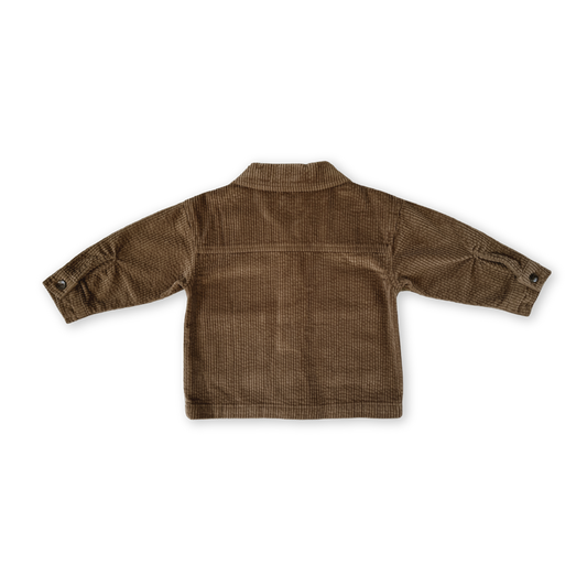 Organic Cord Shirt Jacket - Espresso [GROWN] (26W)