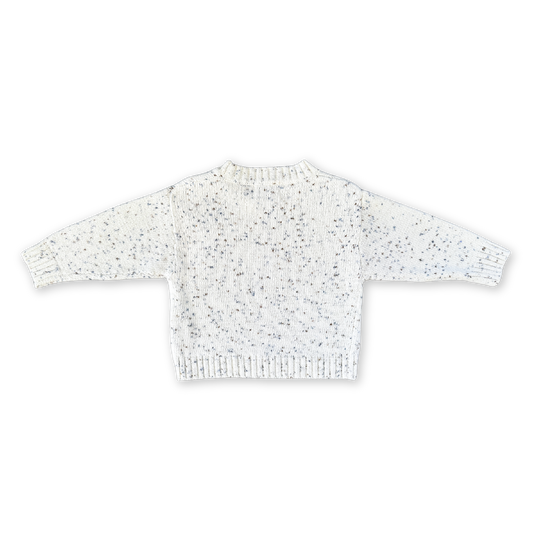 Organic Funfetti Knit Pull Over - Surf [GROWN] (26W)