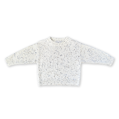 Organic Funfetti Knit Pull Over - Surf [GROWN] (26W)