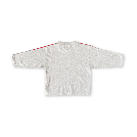 Organic Seam Long Slv Knit Tee - Grey Marle [GROWN] (26W)