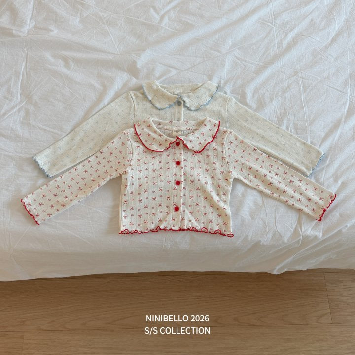【予約販売】Melody Cardigan [NINIBELLO] (26SS)【2026年2月下旬以降順次発送】