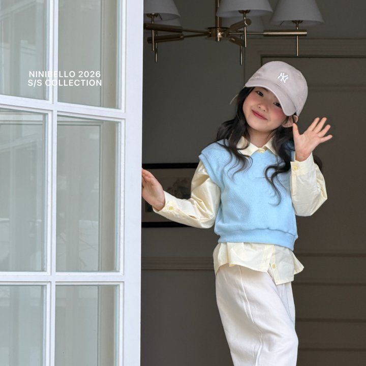 【予約販売】Vanilla cotton shirt [NINIBELLO] (26SS)【2026年2月下旬以降順次発送】