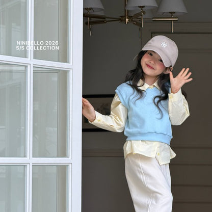 【予約販売】Vanilla cotton shirt [NINIBELLO] (26SS)【2026年2月下旬以降順次発送】