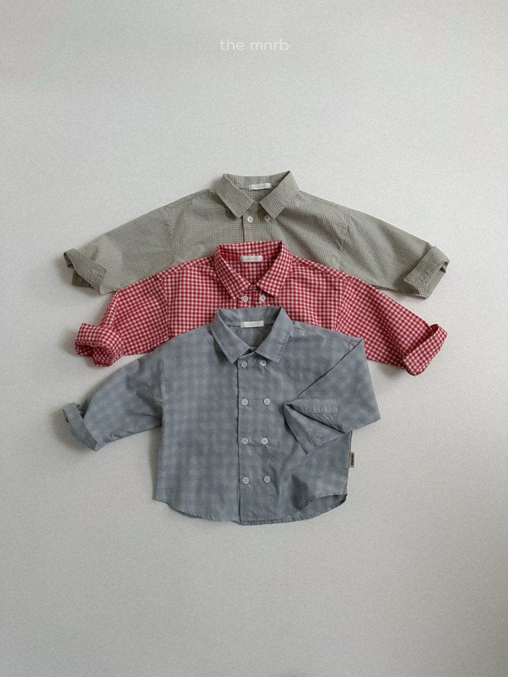 【予約商品】double collar shirt [minirobe] (26SS)【2026年3月中旬以降順次発送】