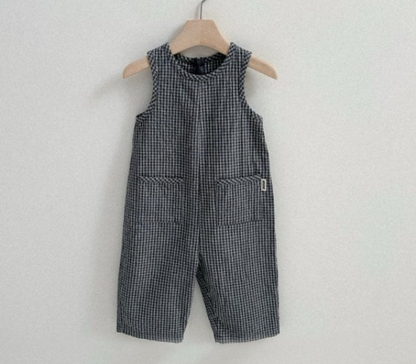 【予約商品】Modern check overalls [minirobe] (26SS)【2026年3月中旬以降順次発送】