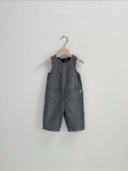 【予約商品】Modern check overalls [minirobe] (26SS)【2026年3月中旬以降順次発送】