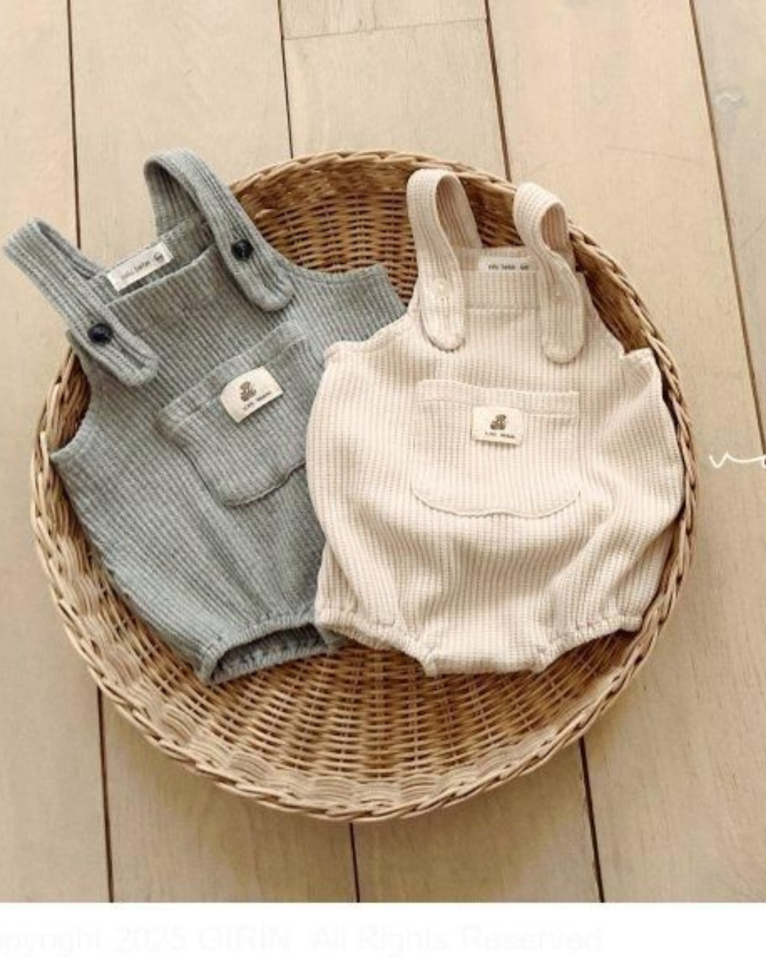 【予約商品】 Waffle suspender suit [Valubebe] (26SS) 【2026年3月中旬以降順次発送】