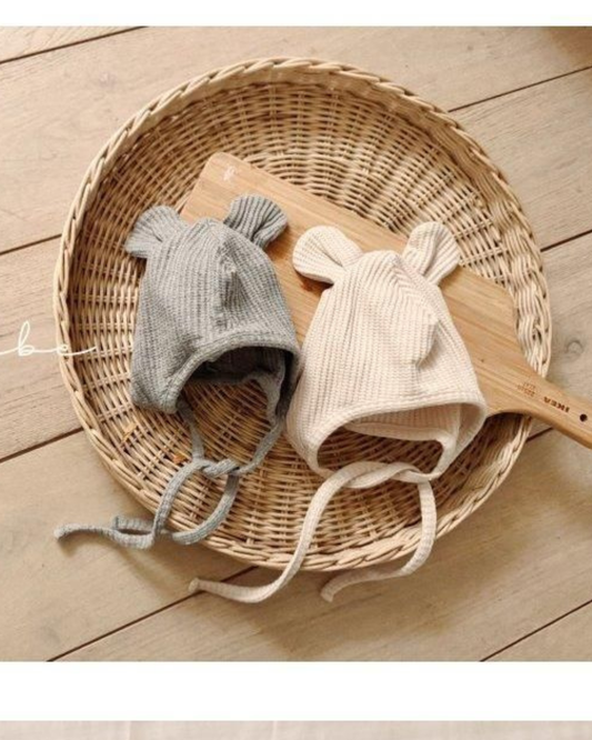 【予約商品】 Waffle bear hat [Valubebe] (26SS) 【2026年3月中旬以降順次発送】