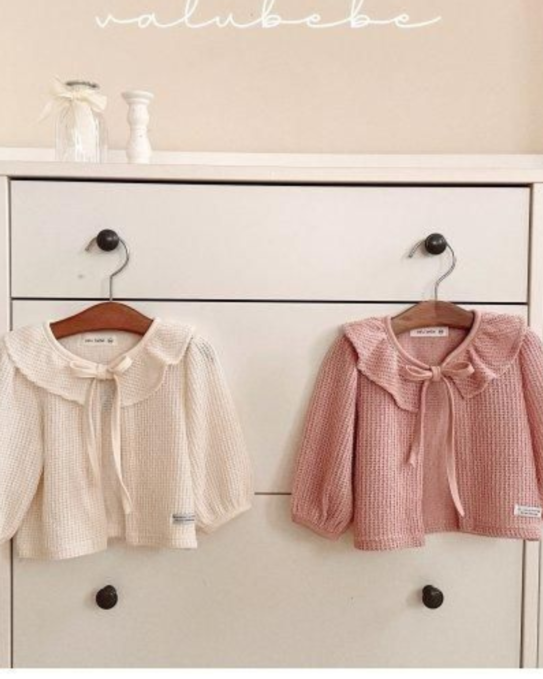 【予約商品】 Rozy ribbon cardigan [Valubebe] (26SS) 【2026年3月中旬以降順次発送】