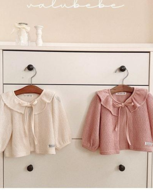 【予約商品】 Rozy ribbon cardigan [Valubebe] (26SS) 【2026年3月中旬以降順次発送】