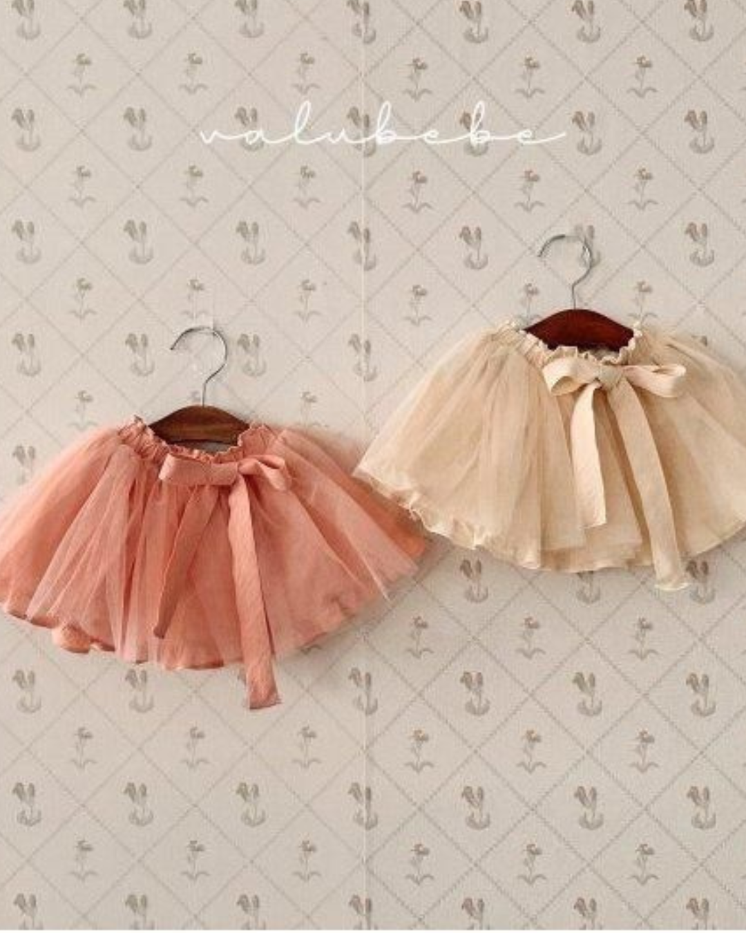 【予約商品】 Ribbon tulle skirt bloomer [Valubebe] (26SS) 【2026年3月中旬以降順次発送】