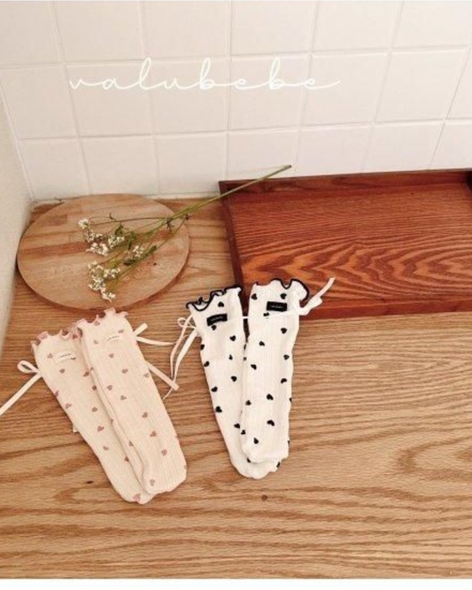【予約商品】 Blanc heart mellow socks [Valubebe] (26SS) 【2026年3月中旬以降順次発送】