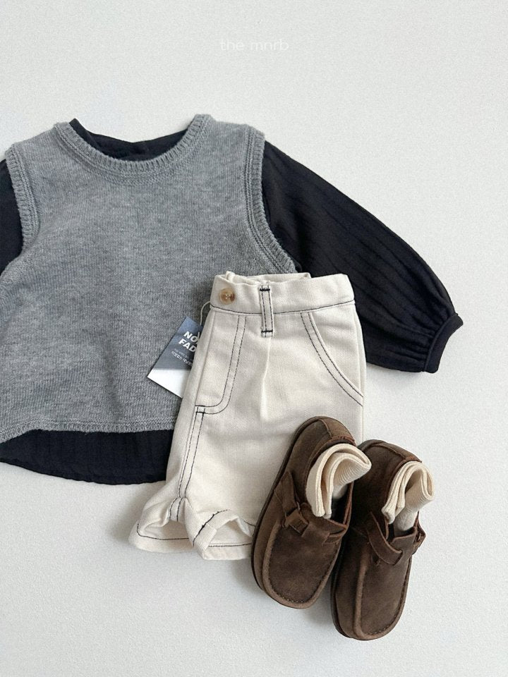 【予約商品】Love Jeans Denim Shorts [minirobe] (26SS)【2026年3月中旬以降順次発送】