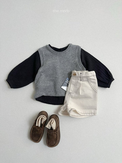 【予約商品】Love Jeans Denim Shorts [minirobe] (26SS)【2026年3月中旬以降順次発送】