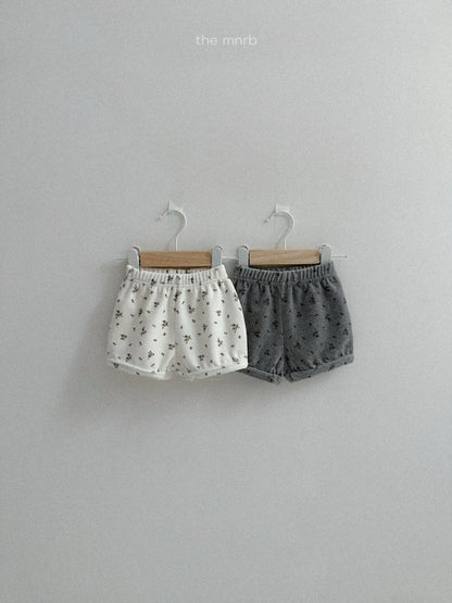 【予約商品】Flower shorts [minirobe] (26SS)【2026年3月中旬以降順次発送】