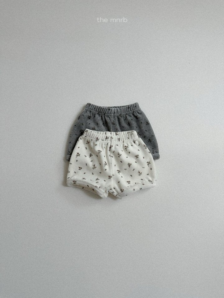 【予約商品】Flower shorts [minirobe] (26SS)【2026年3月中旬以降順次発送】