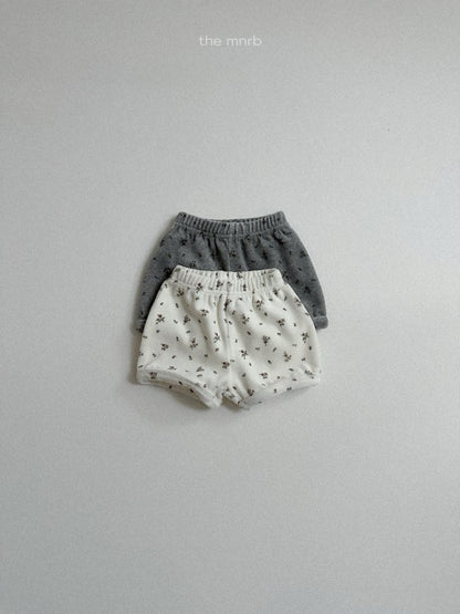 【予約商品】Flower shorts [minirobe] (26SS)【2026年3月中旬以降順次発送】